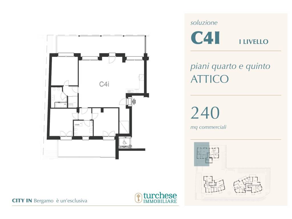 appartamento in vendita a Bergamo in zona Borgo Palazzo