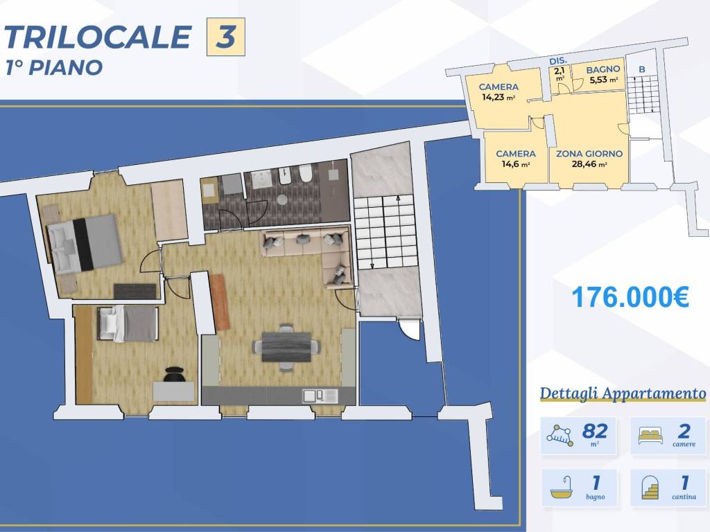 appartamento in vendita a Boltiere