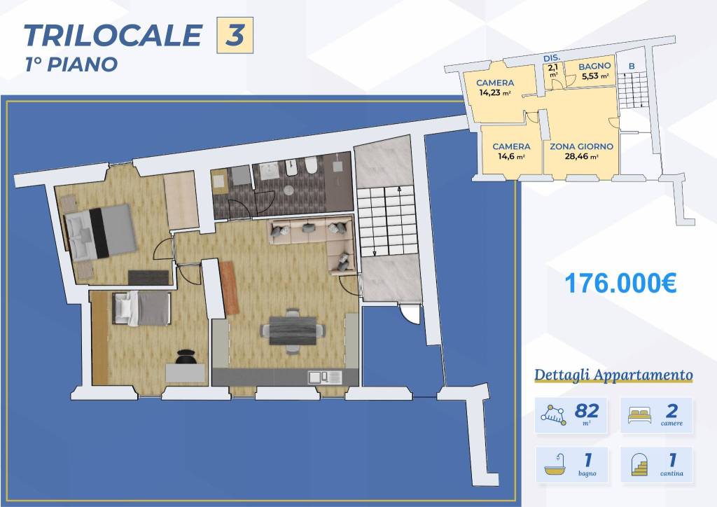 appartamento in vendita a Boltiere