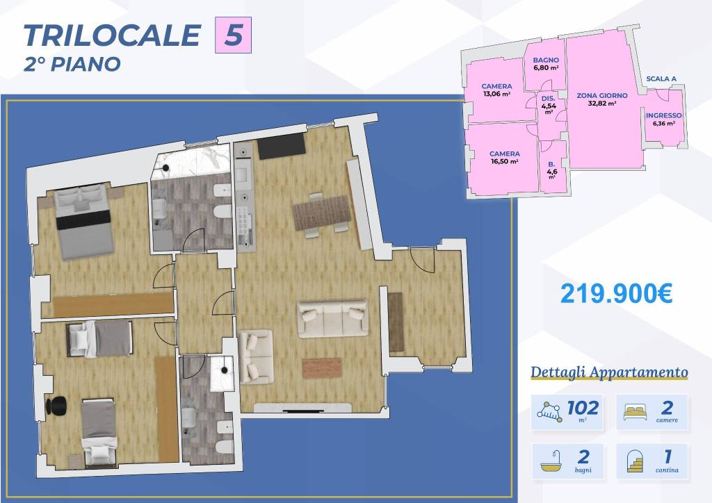 appartamento in vendita a Boltiere