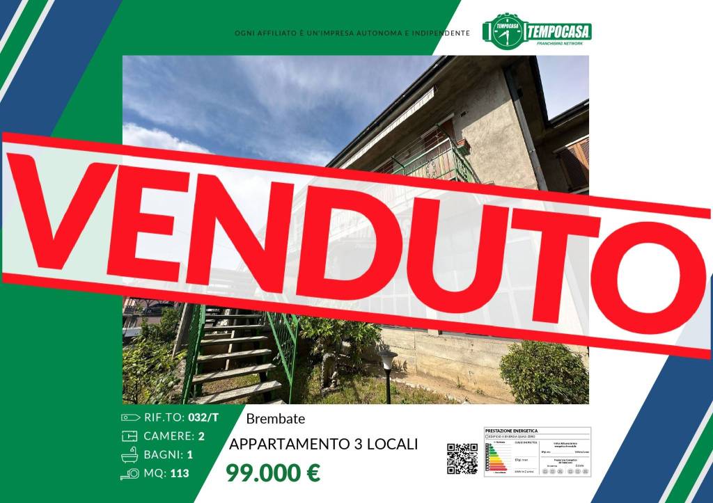 appartamento in vendita a Brembate