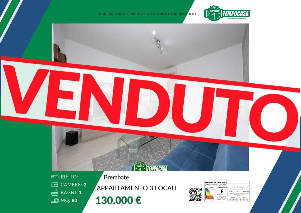 appartamento in vendita a Brembate