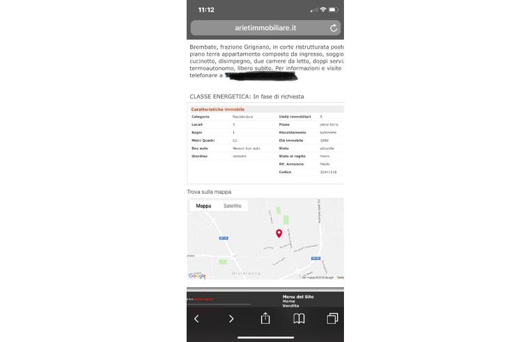 appartamento in vendita a Brembate in zona Grignano
