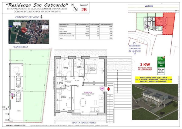 appartamento in vendita a Calcio