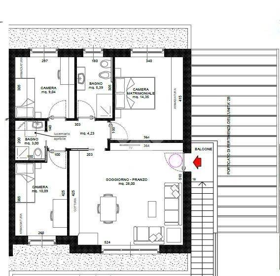 appartamento in vendita a Calcio
