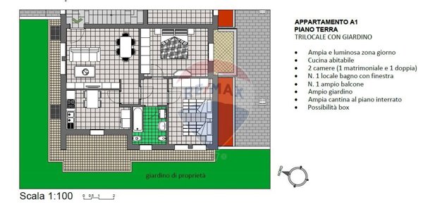 appartamento in vendita a Calusco d'Adda