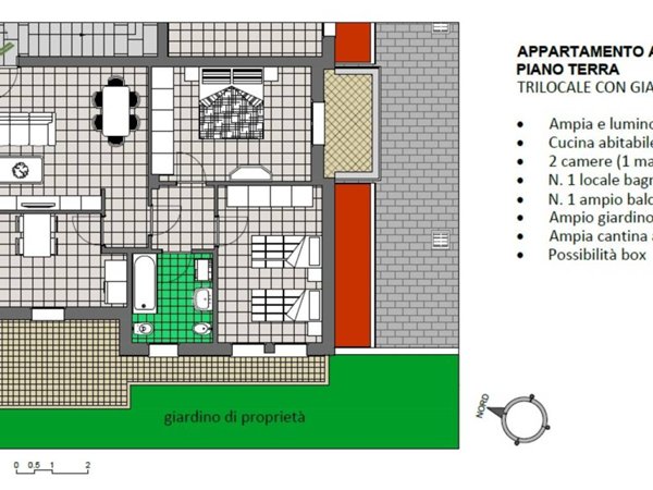 appartamento in vendita a Calusco d'Adda