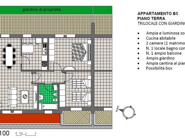 appartamento in vendita a Calusco d'Adda