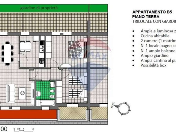 appartamento in vendita a Calusco d'Adda