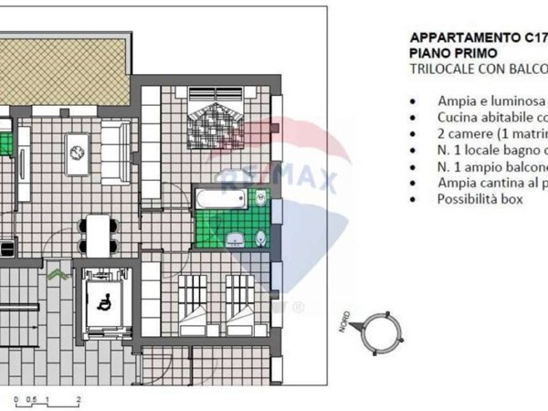 appartamento in vendita a Calusco d'Adda
