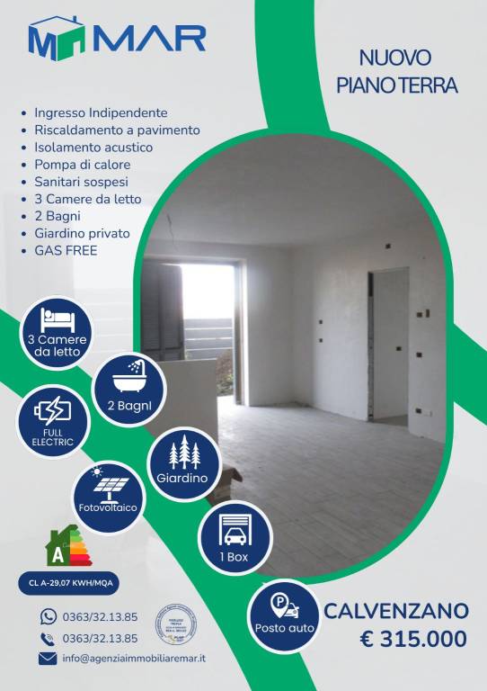 appartamento in vendita a Calvenzano