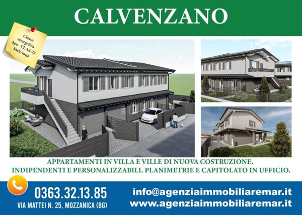 appartamento in vendita a Calvenzano
