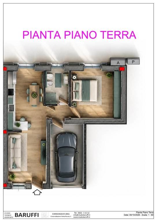 appartamento in vendita a Calvenzano