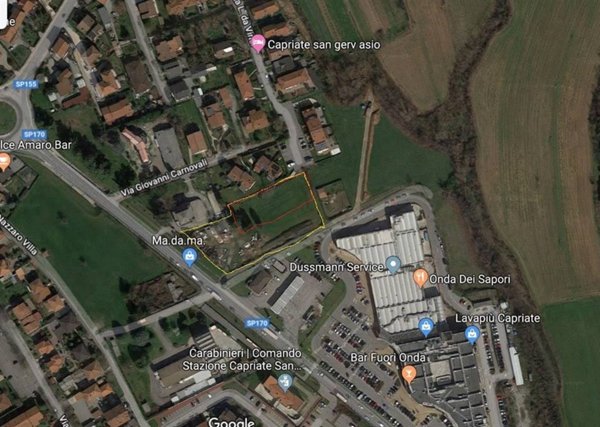 terreno edificabile in vendita a Capriate San Gervasio in zona Capriate