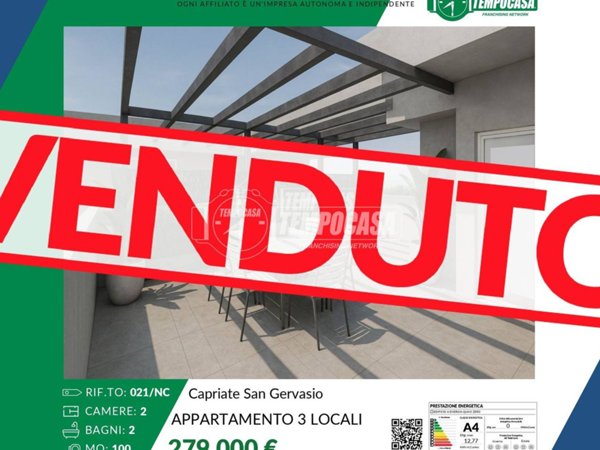 appartamento in vendita a Capriate San Gervasio