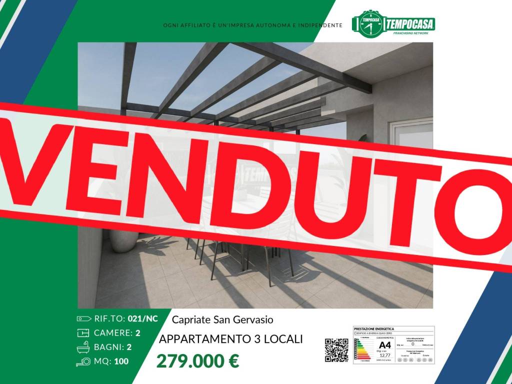 appartamento in vendita a Capriate San Gervasio