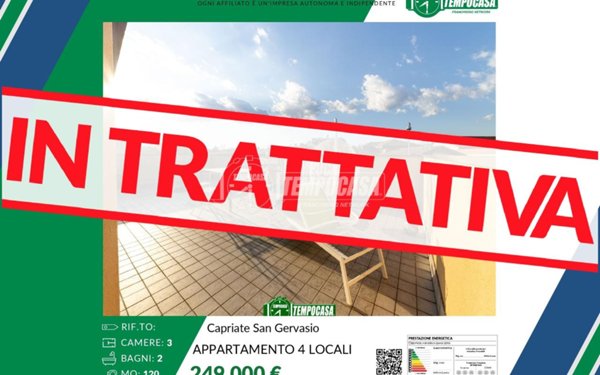 appartamento in vendita a Capriate San Gervasio