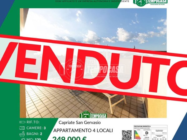 appartamento in vendita a Capriate San Gervasio