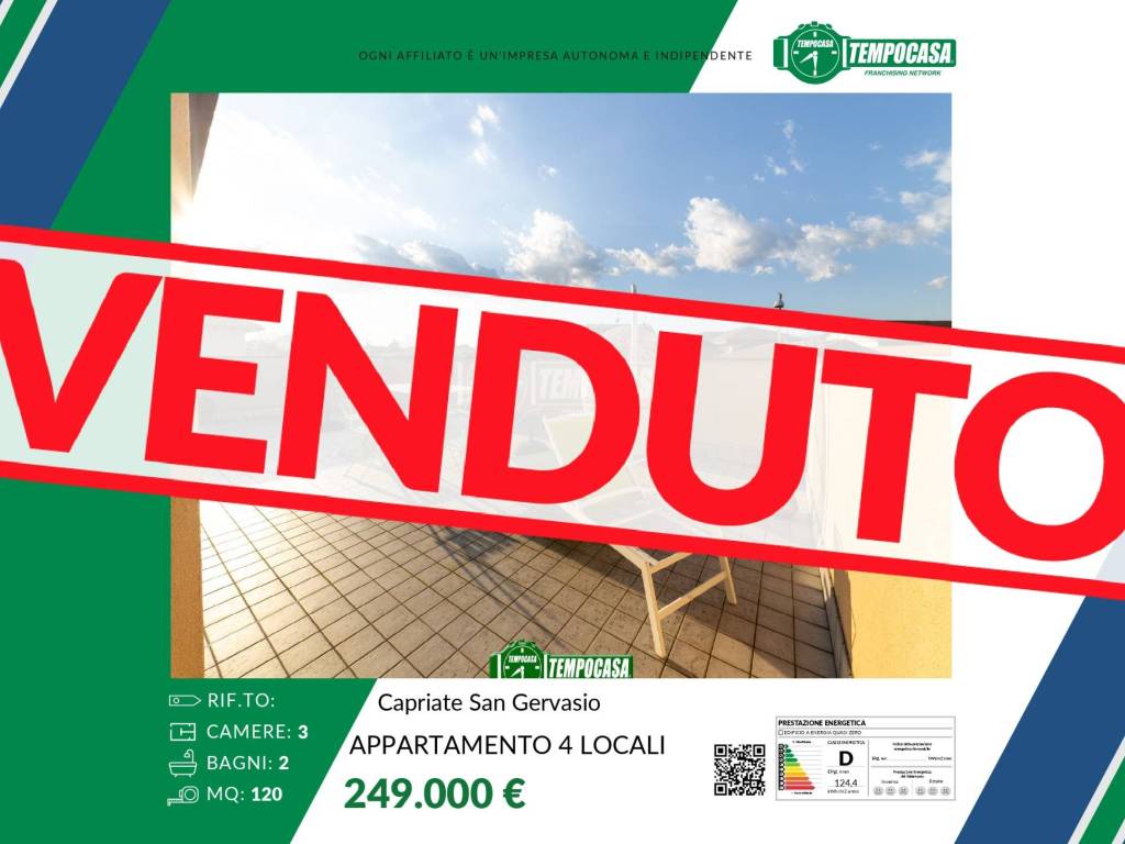 appartamento in vendita a Capriate San Gervasio