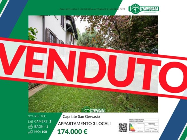 appartamento in vendita a Capriate San Gervasio