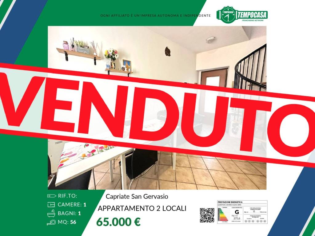 appartamento in vendita a Capriate San Gervasio in zona Capriate