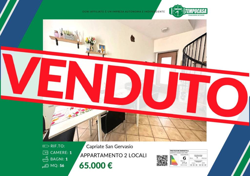 appartamento in vendita a Capriate San Gervasio in zona Capriate