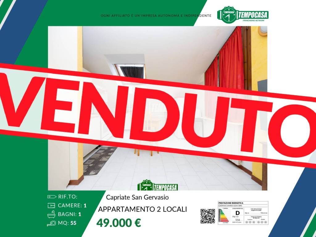 appartamento in vendita a Capriate San Gervasio