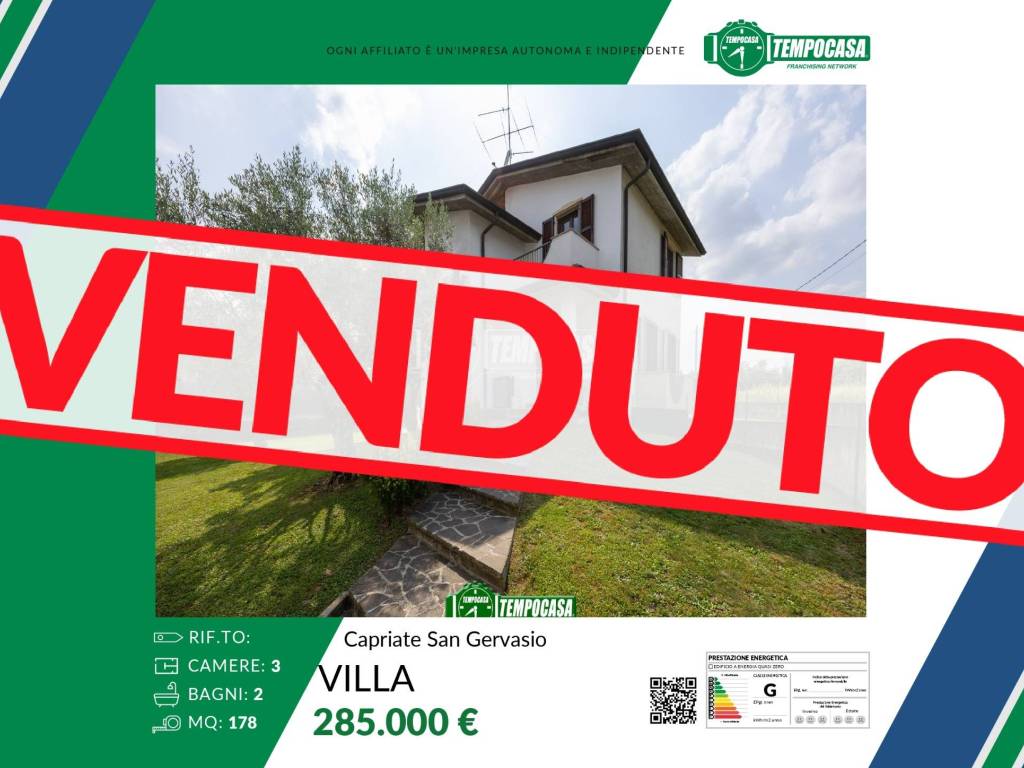 casa indipendente in vendita a Capriate San Gervasio in zona Capriate
