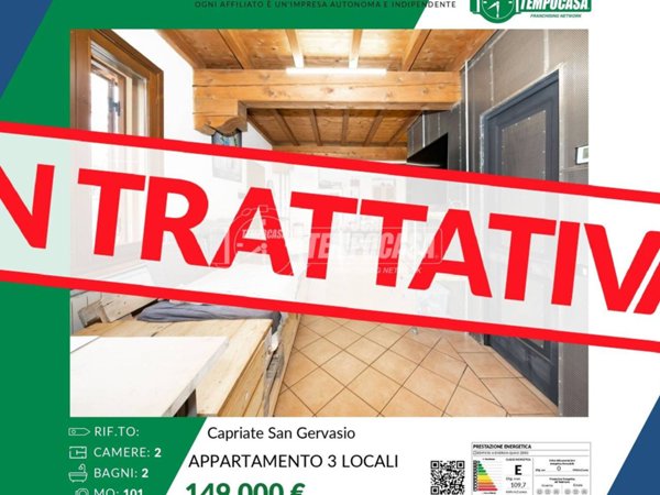 appartamento in vendita a Capriate San Gervasio in zona Capriate