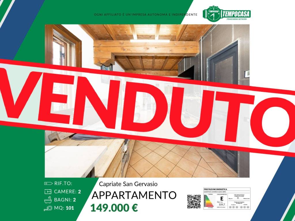 appartamento in vendita a Capriate San Gervasio in zona Capriate