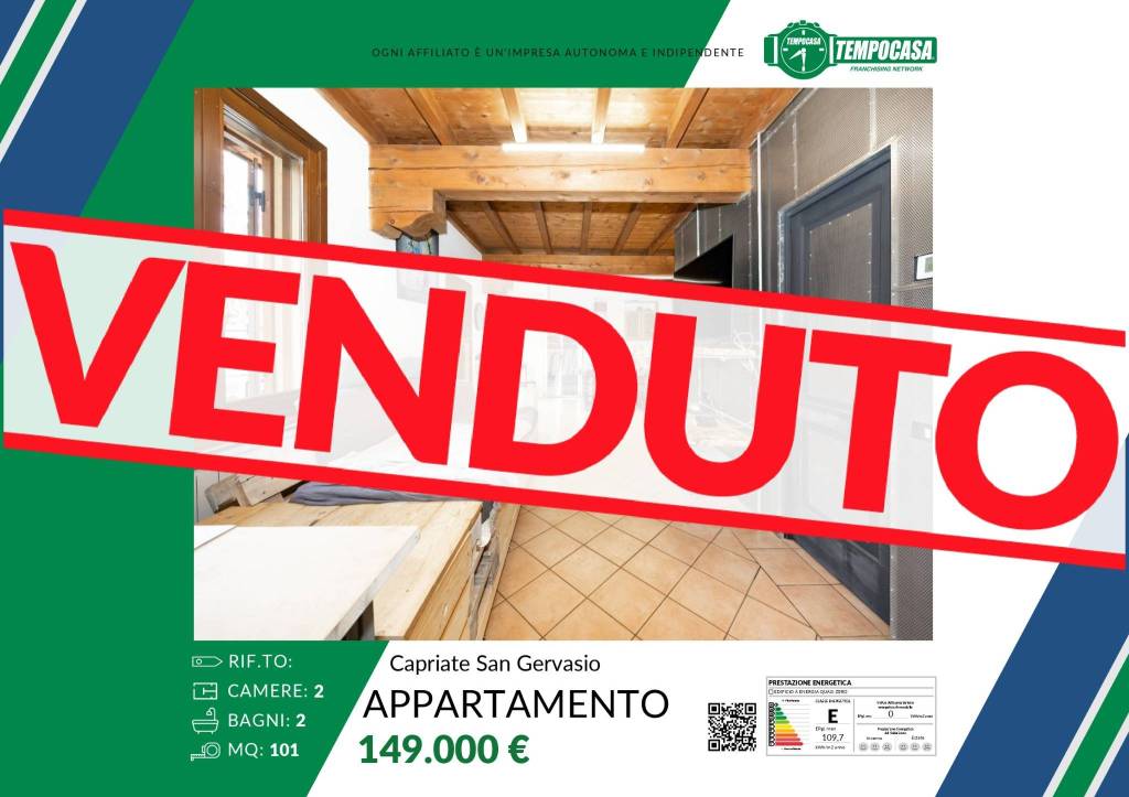 appartamento in vendita a Capriate San Gervasio in zona Capriate