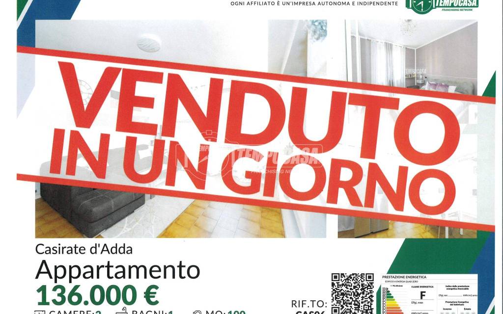 appartamento in vendita a Casirate d'Adda