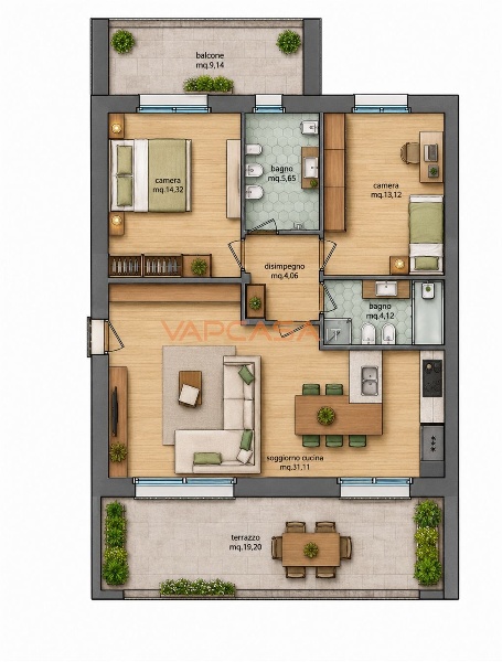 appartamento in vendita a Casirate d'Adda
