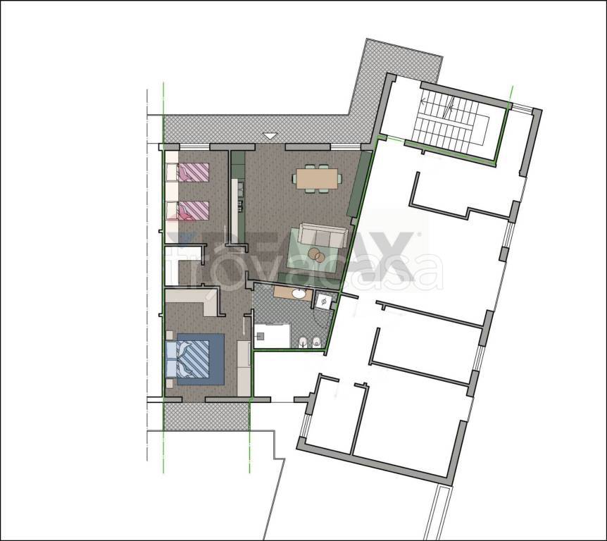 appartamento in vendita a Castelli Calepio in zona Quintano