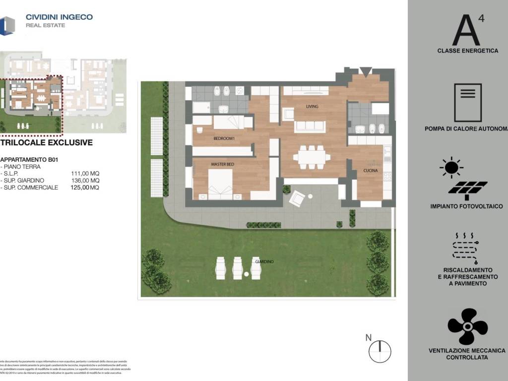 appartamento in vendita a Curno