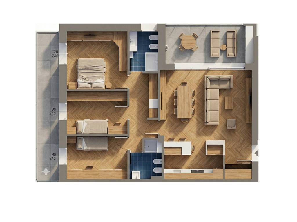 appartamento in vendita a Curno