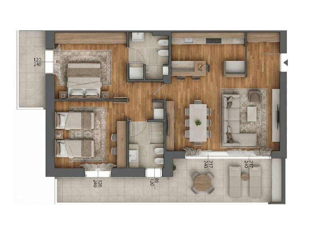 appartamento in vendita a Curno