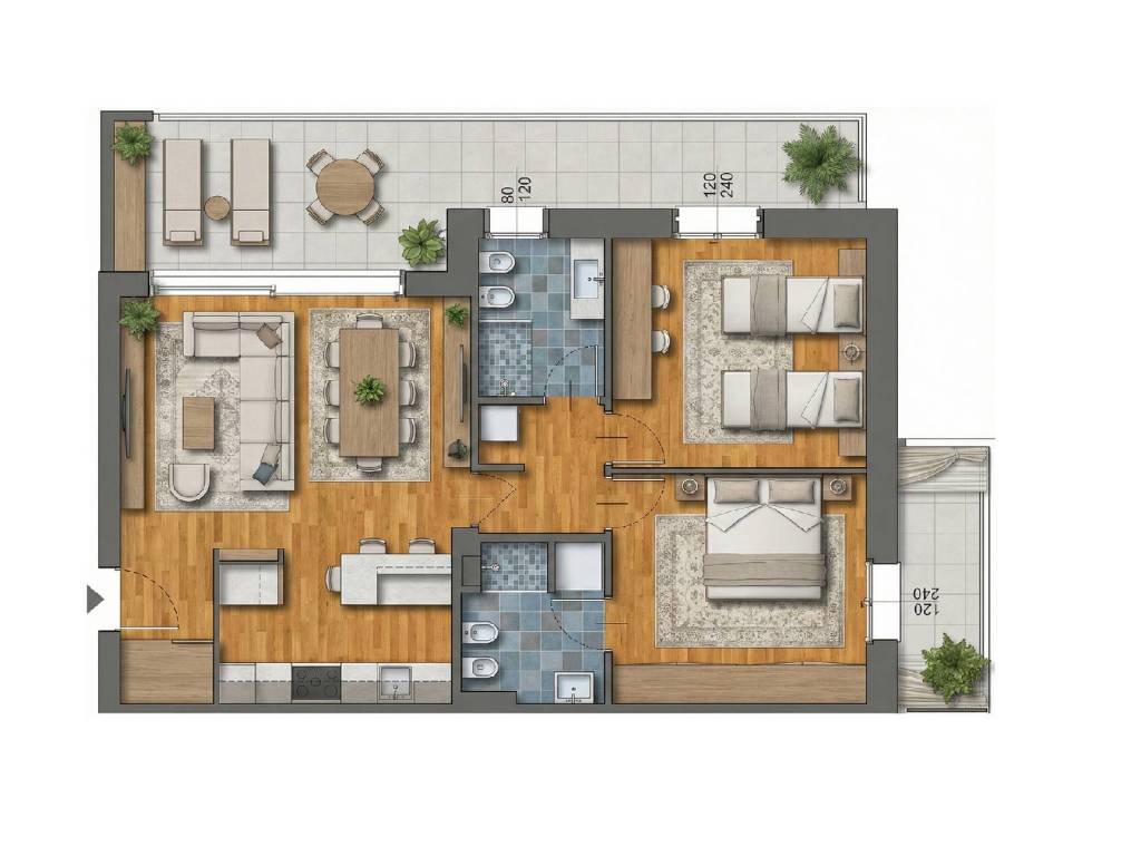 appartamento in vendita a Curno