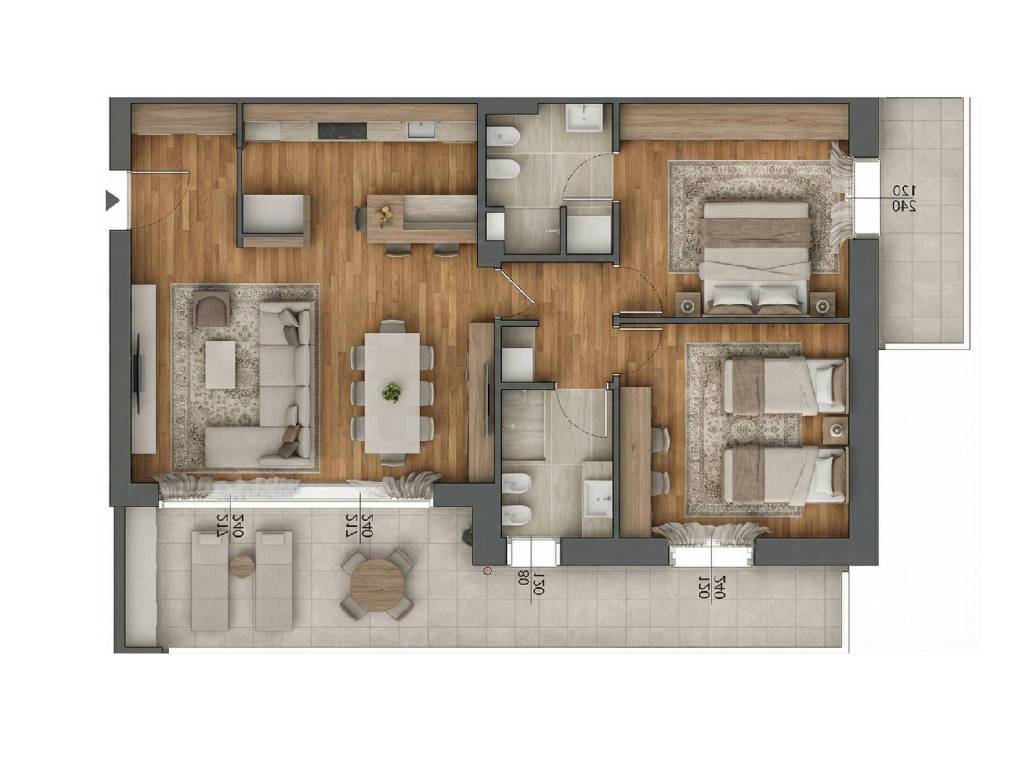 appartamento in vendita a Curno