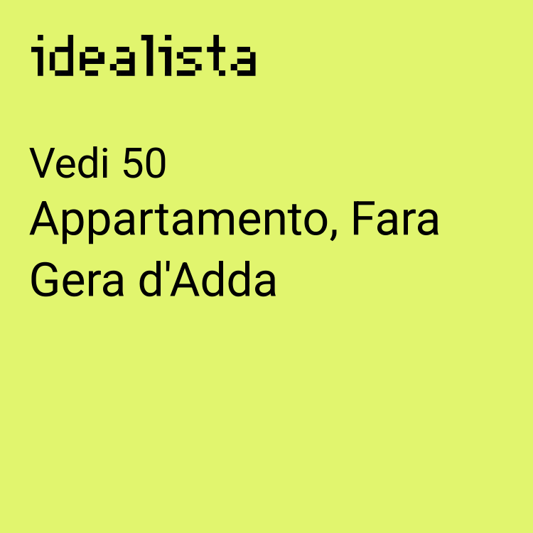 appartamento in vendita a Fara Gera d'Adda in zona Badalasco
