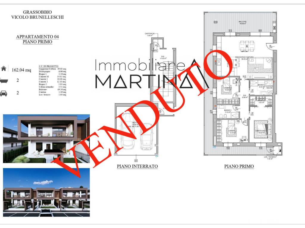 appartamento in vendita a Grassobbio