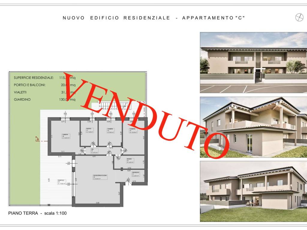 appartamento in vendita a Grassobbio