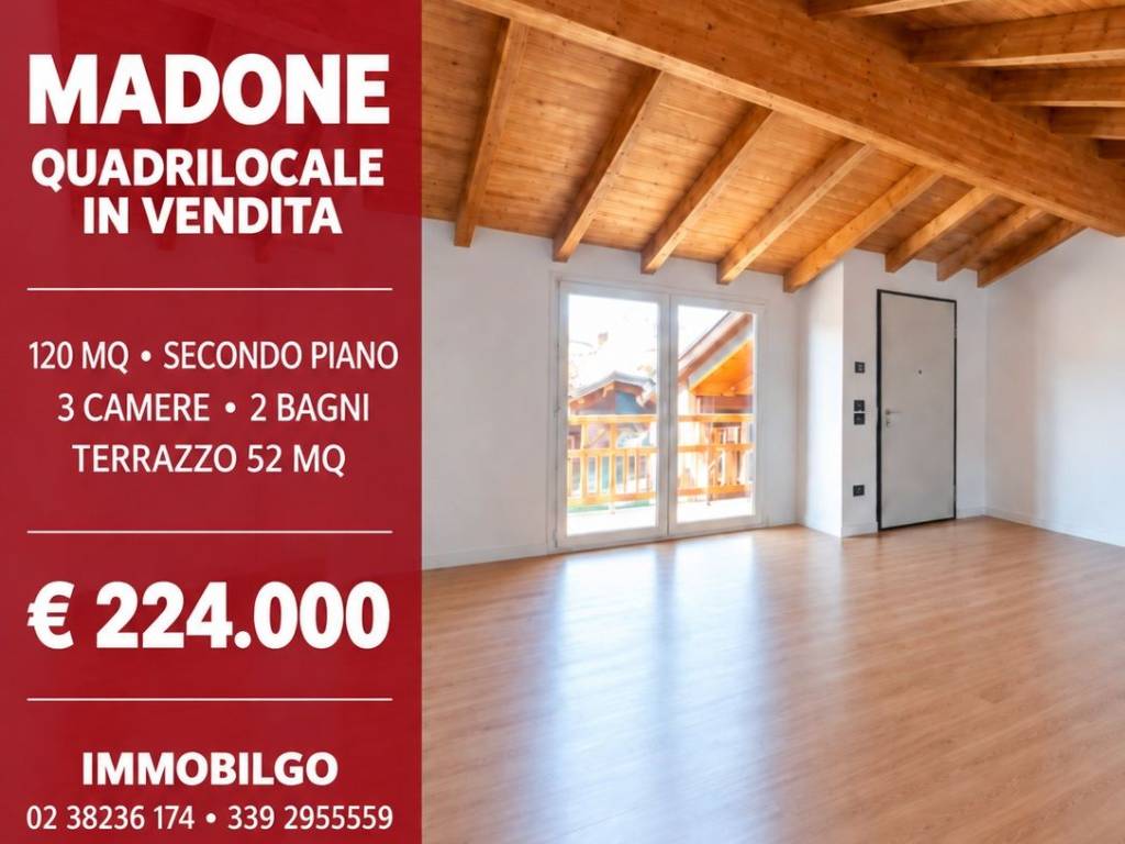 appartamento in vendita a Madone