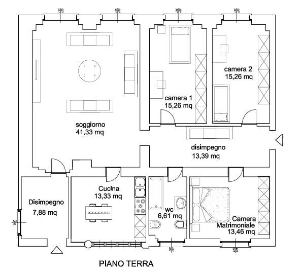 appartamento in vendita a Martinengo