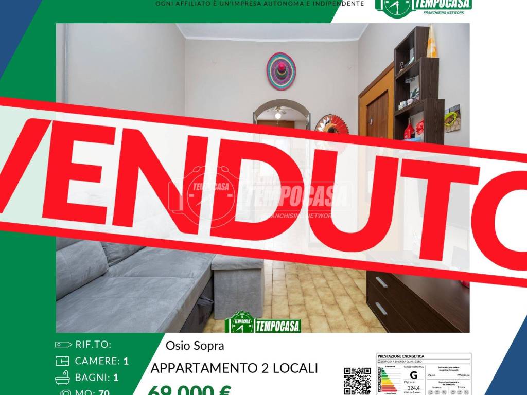 appartamento in vendita ad Osio Sopra
