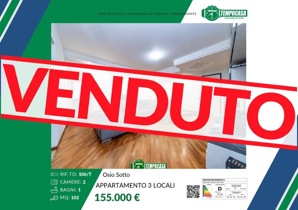 appartamento in vendita ad Osio Sotto