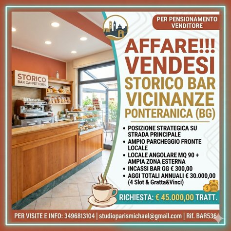 negozio in vendita a Ponteranica