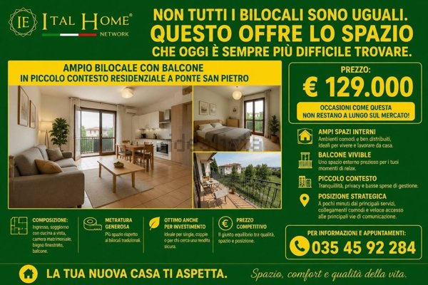 appartamento in vendita a Ponte San Pietro in zona Locate
