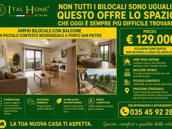 appartamento in vendita a Ponte San Pietro in zona Locate