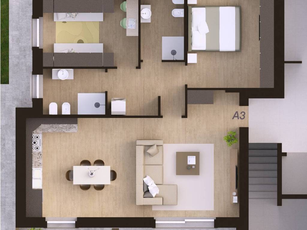 appartamento in vendita a Romano di Lombardia